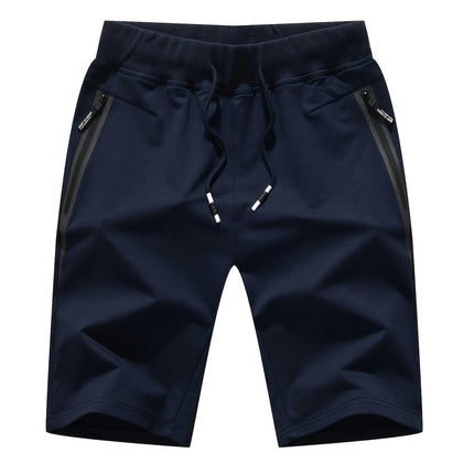 Men's Shorts, Casual Slightly Stretch Elastic Waist Drawstring Shorts For Summer Gym Workout