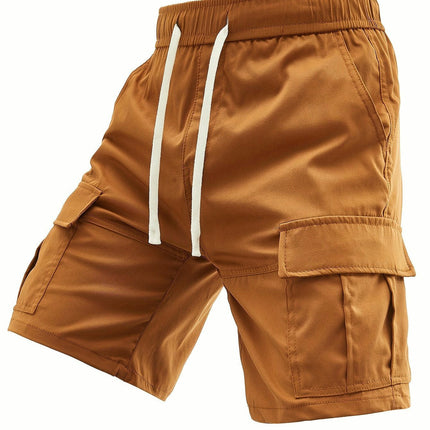 Men's Drawstring Cargo Shorts With Pockets Outdoor Sports Summer Men's Shorts