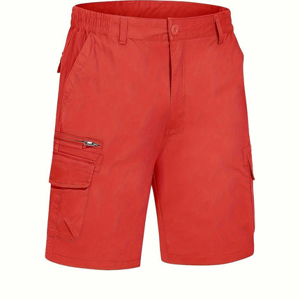 Men's Cargo Shorts, Summer Outdoor Quick-Dry Breathable Knee-Length Shorts For Hiking & Camping