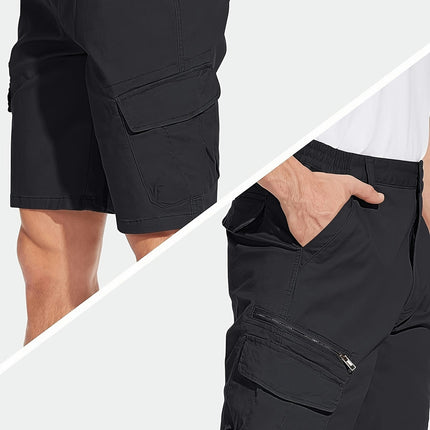 Men's Cargo Shorts, Summer Outdoor Quick-Dry Breathable Knee-Length Shorts For Hiking & Camping