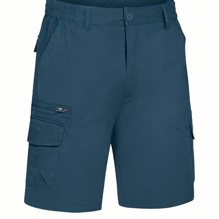 Men's Cargo Shorts, Summer Outdoor Quick-Dry Breathable Knee-Length Shorts For Hiking & Camping