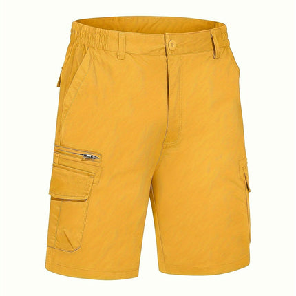 Men's Cargo Shorts, Summer Outdoor Quick-Dry Breathable Knee-Length Shorts For Hiking & Camping