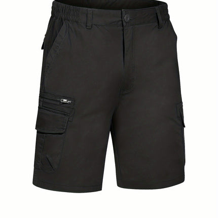 Men's Cargo Shorts, Summer Outdoor Quick-Dry Breathable Knee-Length Shorts For Hiking & Camping