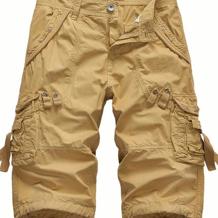 Summer Sports Shorts Cotton Washed Men's Cropped Pants Outdoor Walking Cargo Pants Shorts