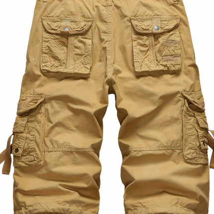 Summer Sports Shorts Cotton Washed Men's Cropped Pants Outdoor Walking Cargo Pants Shorts