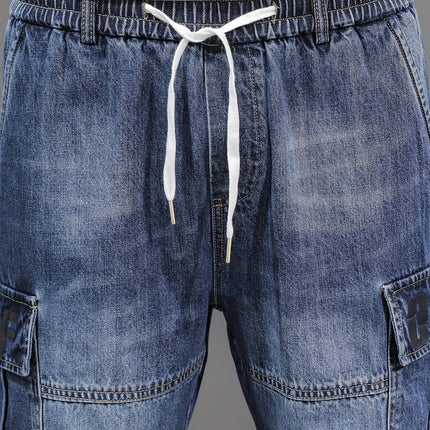 Summer Casual Denim Shorts For Males, Versatile Comfy Jorts For Men