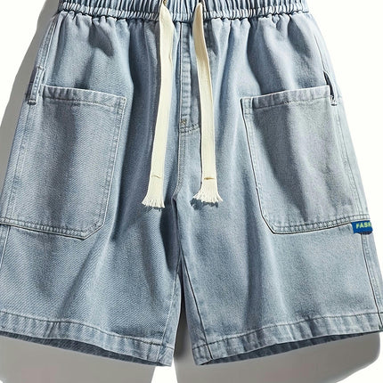 Men's Summer Casual Jeans Shorts, Suitable For Outdoor Date, Comfortable And Versatile