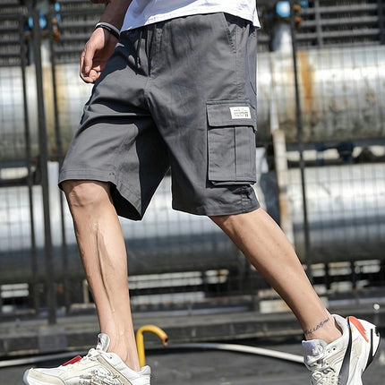 4pcs Men's Cargo Shorts With Drawstrings, Casual Outdoor Short Pants As Gift