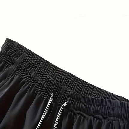 Men's Athletic Running Shorts with Zip Pockets for Gym, Fitness, Beach & Outdoor Activities