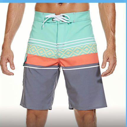 Quick-drying Beach Shorts and Swim Trunks Men's Casual Simple Comfy Shorts With Drawstring