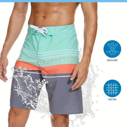 Quick-drying Beach Shorts and Swim Trunks Men's Casual Simple Comfy Shorts With Drawstring