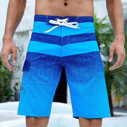 Men's Quick-drying Beach Shorts and Swim Trunks Men's Casual Simple Comfy Shorts With Drawstring