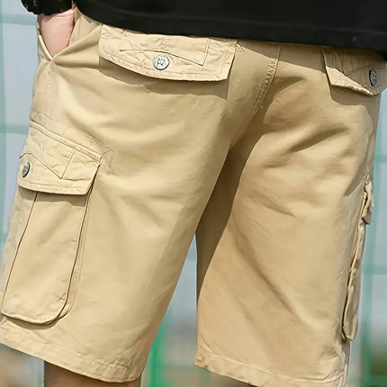 Cotton Men's Cargo Combat Shorts Casual Work Wear Outdoor Hiking Shorts with Pockets