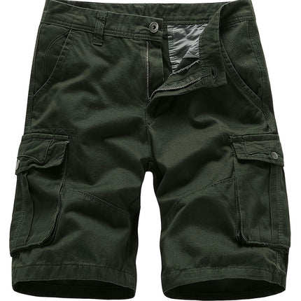 Cotton Men's Cargo Combat Shorts Casual Work Wear Outdoor Hiking Shorts with Pockets