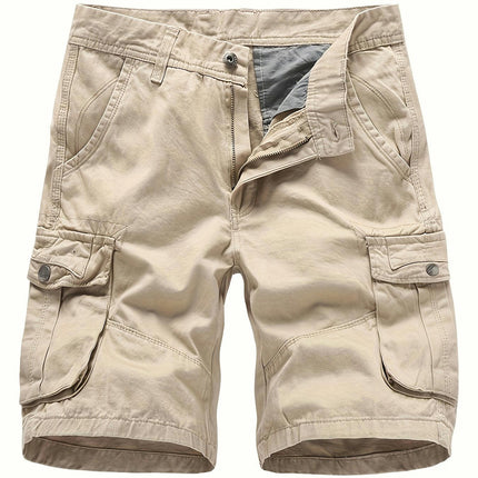 Cotton Men's Cargo Combat Shorts Casual Work Wear Outdoor Hiking Shorts with Pockets