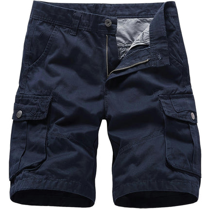 Cotton Men's Cargo Combat Shorts Casual Work Wear Outdoor Hiking Shorts with Pockets