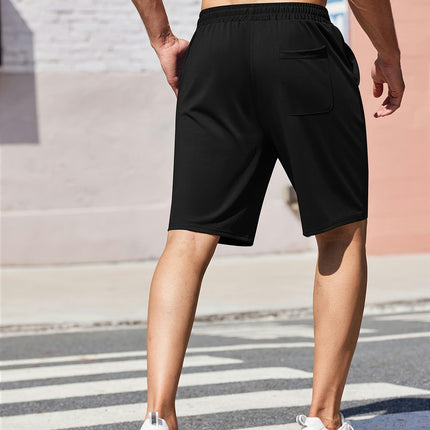 Men's Sweat Shorts Drawstring Elastic Waist Gym Workout Shorts Casual Shorts with Pockets