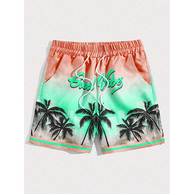 Beach Shorts Drawstring Quick Dry Shorts, Lightweight Shorts For Summer Holiday Beach Surfing