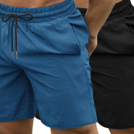 Men's 2 Pack Gym Workout Shorts 7 Inch Quick Dry Athletic Shorts Lightweight Running Shorts with Pockets