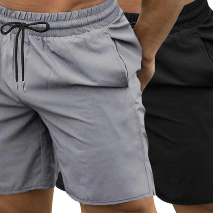 Men's 2 Pack Gym Workout Shorts 7 Inch Quick Dry Athletic Shorts Lightweight Running Shorts with Pockets