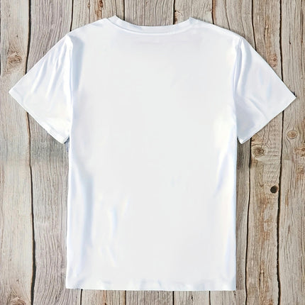 Basic Solid Color Crew Neck T-Shirt, Casual Short Sleeve T-Shirt For Spring & Summer