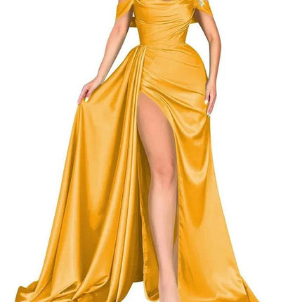 Women's Off Shoulder Prom Dresses Long Formal Evening Gowns with Slit