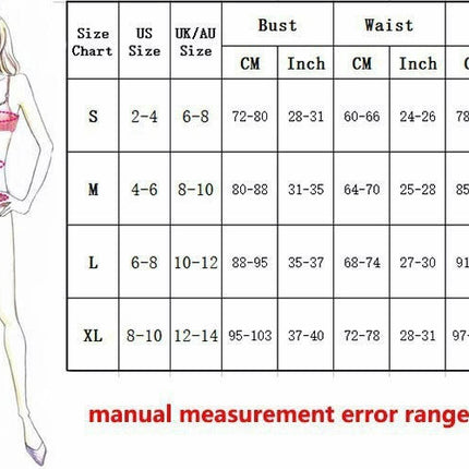 Women's 2 Piece Print Swimsuit Triangle Sexy Bikini Sets Bathing Suit