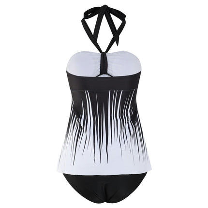 Two Piece Tankini Set Tummy Control Swimsuit for Women with Bottom Bathing Suits Swimwear