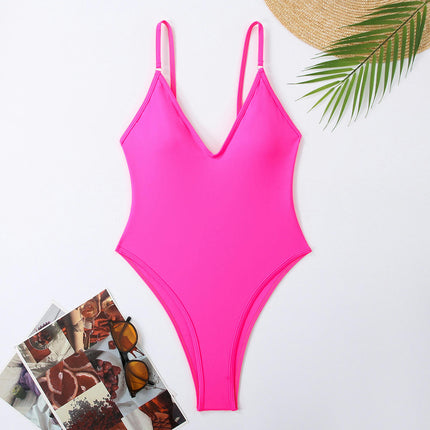 Womens Tummy Control Swimsuits One Piece Slimming Bathing Suit Spaghetti Strap Swimwear