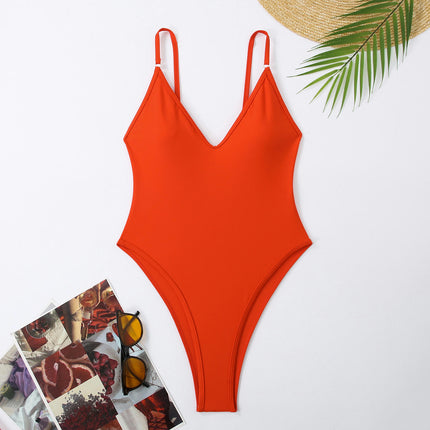 Womens Tummy Control Swimsuits One Piece Slimming Bathing Suit Spaghetti Strap Swimwear