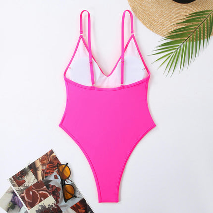 Womens Tummy Control Swimsuits One Piece Slimming Bathing Suit Spaghetti Strap Swimwear