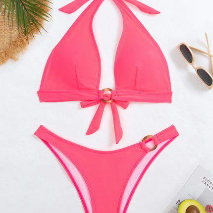 Women's Bikini Sets Tummy Control Swimsuits Two Piece Bathing Suits Halter Swim Suits