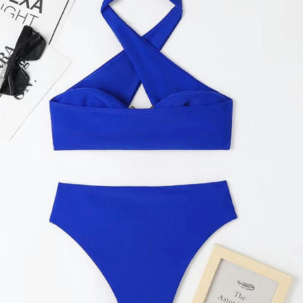 Women Halter Neck Bikini Sets High Waisted Two Piece Swimsuit Bathing Suits