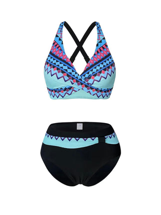 Women Sexy Bikini Sets 2 Piece Cheeky Triangle Bikini V Neck Swimsuit high Cut Thong Bottom