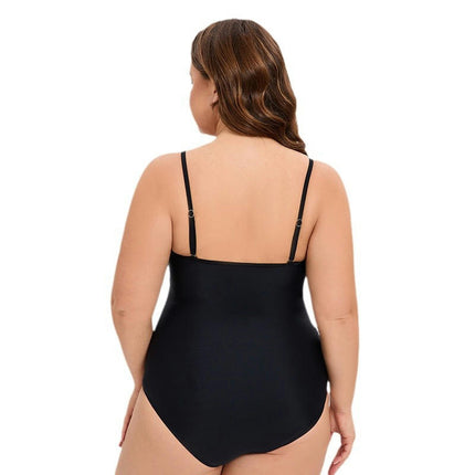 Women's One Piece Swimsuit Plus Size Spaghetti Strap Bathing Suit Ruched Swimwear