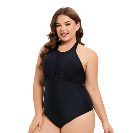 Women's One Piece Swimsuit Halter Tummy Control Swimwear Bathing Suit