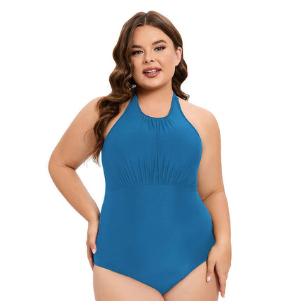 Women's One Piece Swimsuit Halter Tummy Control Swimwear Bathing Suit