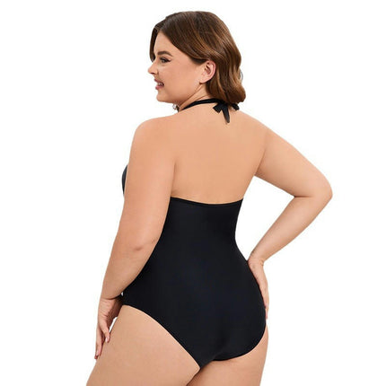 Women's One Piece Swimsuit Halter Tummy Control Swimwear Bathing Suit