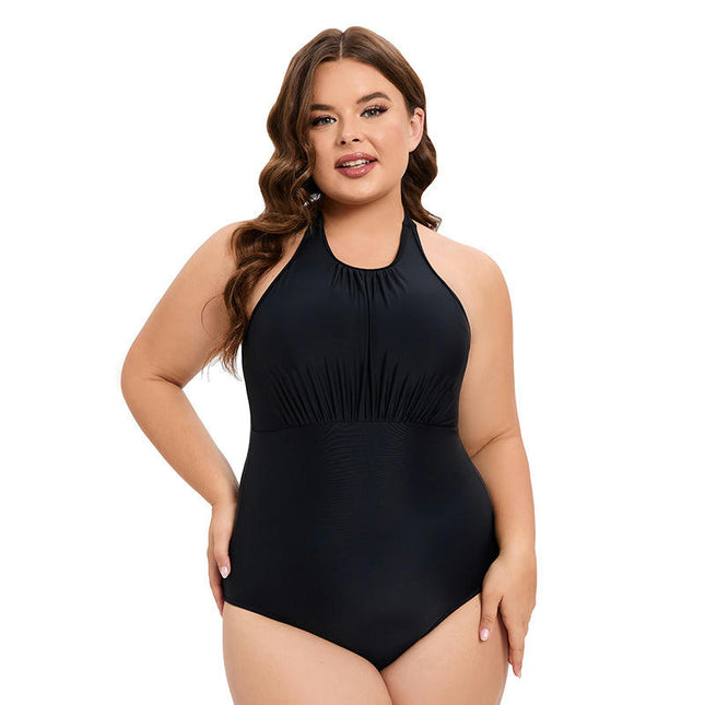 Women's One Piece Swimsuit Halter Tummy Control Swimwear Bathing Suit