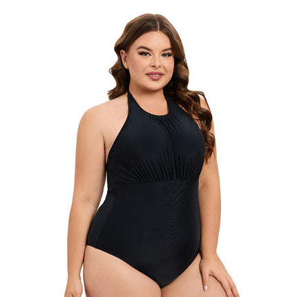 Women's One Piece Swimsuit Halter Tummy Control Swimwear Bathing Suit