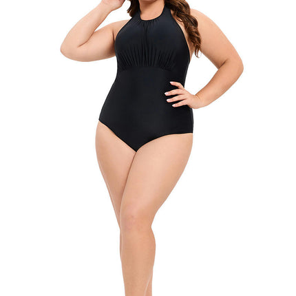 Women's One Piece Swimsuit Halter Tummy Control Swimwear Bathing Suit