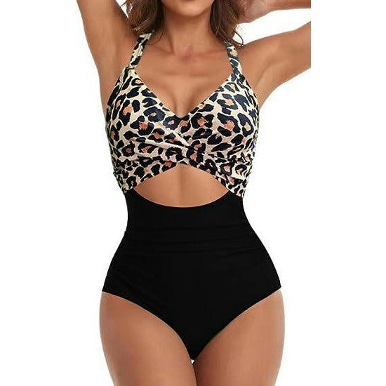 Womens One Piece Swimsuits Ruched Tummy Control Cut Out Monokinis Bathing Suit 1