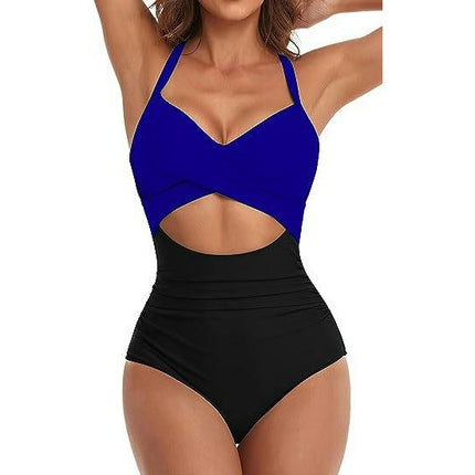 Womens One Piece Swimsuits Ruched Tummy Control Cut Out Monokinis Bathing Suit