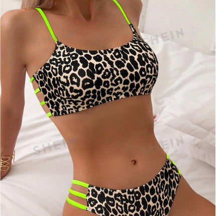 Two Piece Bikini Sets for Women Halter Bathing Suit High Waisted Swimsuit