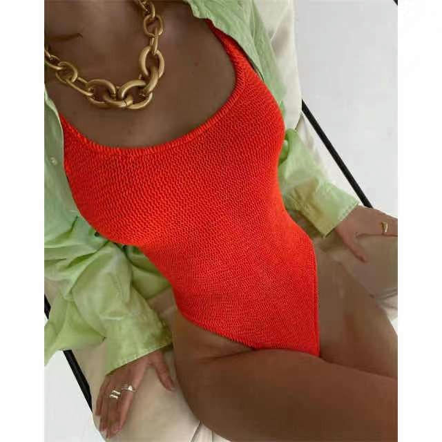 One Piece Swimsuit for Women Tummy Control Bathing Suit Slimming Swim Suit High Cut Swimwear