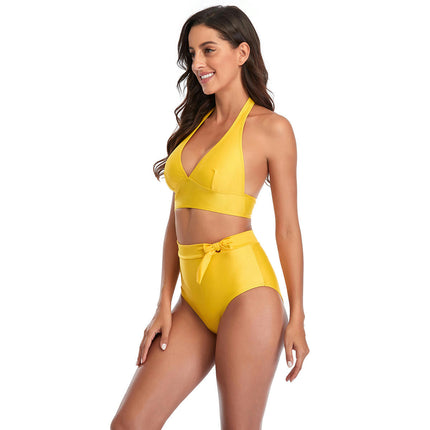 Women's High Waisted Bikini Sets Two Piece Swimsuit Tummy Control Bathing Suit Swimwear