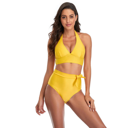 Women's High Waisted Bikini Sets Two Piece Swimsuit Tummy Control Bathing Suit Swimwear