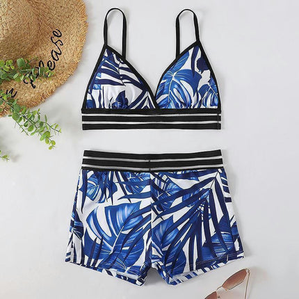 Women Two Piece Swimsuits with Boyshort High Waisted Bikini Set Tummy Control Bathing Suit