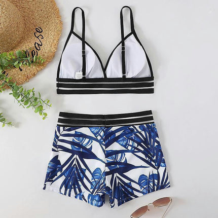 Women Two Piece Swimsuits with Boyshort High Waisted Bikini Set Tummy Control Bathing Suit