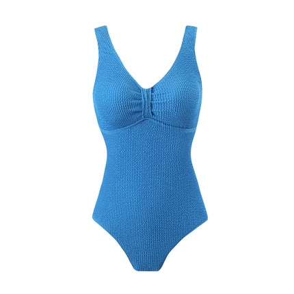 Women's One Piece Swimsuit Slimming Tummy Control Bathing Suit V Neck Swimwear